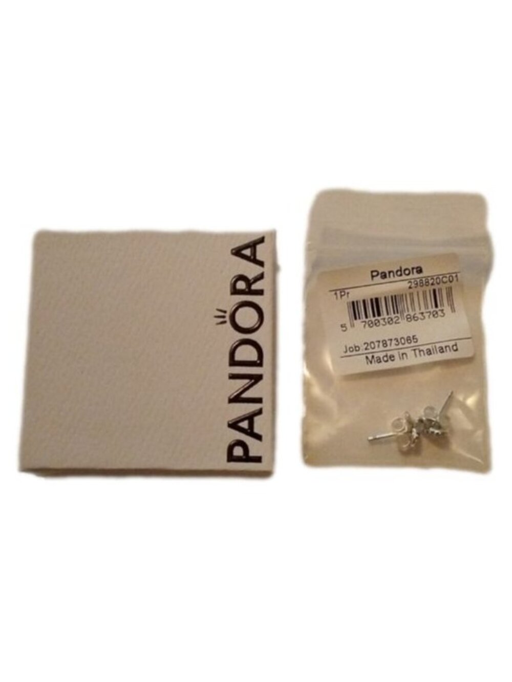 Pandora Sterling Silver Infinity Stud Earrings NIB